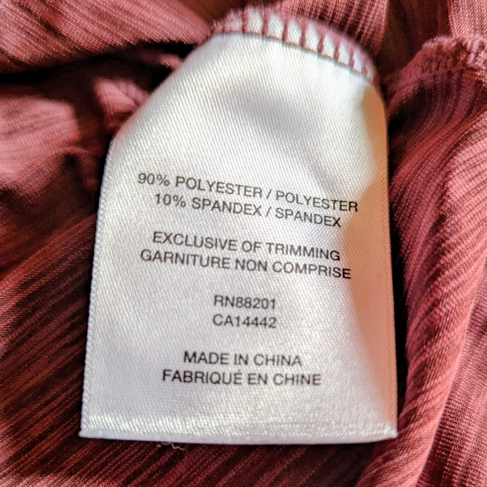 Size Small, Mondetta Mauve Quarter-Zip Long Sleeve Shirt, EUC - Picture 4 of 15
